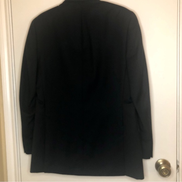 Alfani Men’s Black Sport Coat 100% Wool with Stripes - Picture 3 of 6